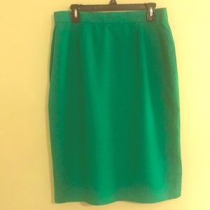 Green Pencil Skirt Size 16